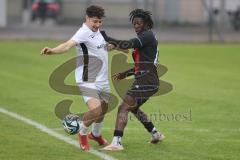 Bayernliga Nord - Saison 2024/25 - FC Ingolstadt 04 II - ATSV Erlangen - Said Souleymane (Nr.17 - FCI U21) - Kuschka Lukas weiss Erlangen - Foto: Meyer Jürgen