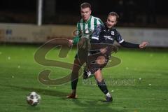 Landesliga - Saison 2025/26 - SV Manching - FC Ehekirchen - Julian Hollinger schwarz Ehekirchen - Dzenis Seferovic (Nr.6 - SV Manching) - Foto: Meyer Jürgen