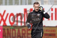 3. Liga; SV Meppen - FC Ingolstadt 04; warmup vor dem Spiel Torwart Marius Funk (1, FCI)