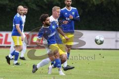 Kreisklasse -  Saison 2023/2024 - TSV Ingolstadt Nord - TSV Großmehring - Benedikt Neubauer weiss Großmehring - Abderahim Zerbane blau Ing Nord - Foto: Meyer Jürgen