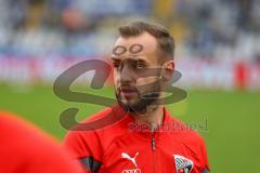 3.Liga - Saison 2022/2023 - TSV 1860 München - FC Ingolstadt 04 - Die Spieler betreten das Spielfeld zum warm machen - David Kopacz (Nr.29 - FCI) -  Foto: Meyer Jürgen