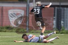 *** A-Junioren Bundesliga  - Saison 2025/26 - A-Junioren - FC Ingolstadt 04 - 1. FC Nürnberg - Meyer Alexander rot FCI - Theinhard Johannes weiss Nürnberg - Foto: Meyer Jürgen
