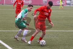 Bayernliga Süd - Saison 2022/2023 - FC Ingolstadt 04 - SV Schalding Heining - Ishak Karaogul (Nr.10 - FCI II) - Drofa Patrick grün #9 Schalding - Foto: Meyer Jürgen