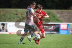 Kreisliga - Saison 2026/27 - SV Zuchering - VFB Eichstätt II - Simon Böhringer rot Zuchering - Alexander Meier rosa Eichstätt II  - Foto: Meyer Jürgen