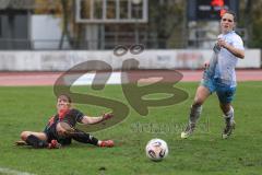 *** 2. Bundesliga Frauen - Saison 2025/26 - FC Ingolstadt 04 Frauen - VFL Bochum - Leonie Haberäcker (Nr.27 - FC Ingolstadt Frauen I) - Joester Emely blau Bochum - Foto: Meyer Jürgen