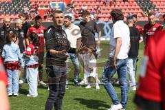 3. Liga; FC Ingolstadt 04 - SV Elversberg; Cheftrainer Michael Köllner (FCI) Besprechung nach dem Spiel