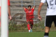 Bayernliga Nord - Saison 2023/2024 - FC Ingolstadt 04 - FC Coburg - David Udogu rot FCI - - Foto: Meyer Jürgen