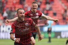 Relegation 1 - FC Ingolstadt 04 - VfL Osnabrück - Fatih Kaya (9, FCI) Tor 2:0 Jubel Stefan Kutschke (30, FCI)