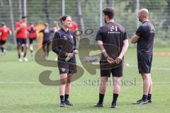 3. Liga; FC Ingolstadt 04 - Neue Trainerin, Wechsel, Trainerwechsel, Cheftrainerin Sabrina Wittmann (FCI) Co-Trainer Julian Kolbeck (FCI) Co-Trainer Maniyel Nergiz (FCI)