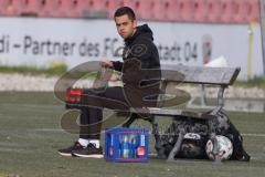 Bayernliga Süd - Saison 2021/2022 - FC Ingolstadt 04 II - VfB Hallbergmoos - Käs Alexander Trainer FCI - Foto: Meyer Jürgen