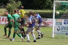 BZL - Oberbayern - SV Manching - TSV Rohrbach - Der 1:0 Führungstreffer durch Simon Berger Manching - jubel - Patrick Diller Torwart Rohrbach -  Foto: Jürgen Meyer