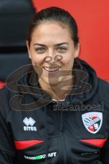 3. Liga; FC Ingolstadt 04 - 1. FC Schweinfurt 05; vor dem Spiel Cheftrainerin Sabrina Wittmann (FCI)