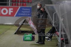 3. Liga - FC Ingolstadt 04 - Hallescher FC - Cheftrainer Tomas Oral (FCI) und Direktor Sport Michael Henke (FCI)