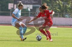 2. Frauen-Bundesliga - Saison 2021/2022 - FC Ingolstadt 04 - Bor. Bocholt - Christ Katharina (#14 FCI) - Lange Nina blau Bocholt - Foto: Meyer Jürgen