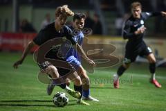 Landesliga - Saison 2026/27 - SV Manching - VFB Durach - Mark Nosdrin blau Durach  - Luca Bienert (Nr.16 - SV Manching) - Foto: Meyer Jürgen