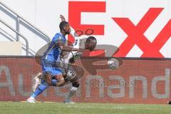 3. Liga; SV Meppen - FC Ingolstadt 04; Zweikampf Kampf um den Ball Moussa Doumbouya (27, FCI) Faßbender Morgan (11 SVM)
