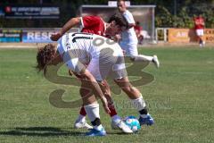 Kreisliga - Saison 2022/2023 - Türk.SV Ingolstadt - DJK Ingolstadt - Tom Staudenmeyer weiss DJK Ingolstadt - Eray Genc rot Türk.SV Ingolstadt - Foto: Meyer Jürgen