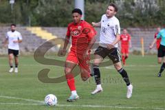 Bayernliga Nord - Saison 2023/2024 - FC Ingolstadt 04 - FC Coburg - David Udogu rot FCI - Foto: Meyer Jürgen