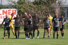 Kreisklasse - Saison 2023/2024 - GW Ingolstadt - FC Gelbelsee - Der 1:0 Führungstreffer per Freistoß durch #27 schwarz Semih Soysal GW Ing - jubel  -  Foto: Meyer Jürgen