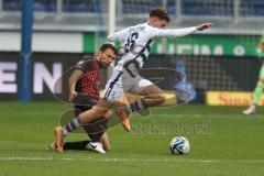 2023_11_11 - 3. Liga - Saison 2023/24 - MSV Duisburg - FC Ingolstadt 04 - Lukas Fröde (Nr.34 - FCI) - Jonas Michelbrink (Nr.16 - MSV Duisburg) - Foto: Meyer Jürgen