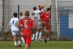 2023_10_21 - Saison 2023/24 - A-Junioren - FC Ingolstadt 04 - TSG 1899 Hoffenheim - Lechner Luca rot FCI - Decker Elias rot FCI  - Frees Kelven weiss Hoffenheim - Strobl Lars weiss #2 Hoffenheim - Foto: Meyer Jürgen