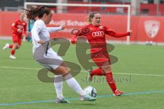 2. Bundesliga Frauen - Saison 2023/24 - FC Ingolstadt 04 Frauen - FC Carl Zeiss Jena - Reininger Pija (Nr.21 - FCI) - Juckel Nella weiss Jena - Foto: Meyer Jürgen