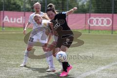 2. Fußball-Liga - Frauen - Saison 2022/2023 - FC Ingolstadt 04 -  SG 99 Andernach - Erjona Zani (Nr.7 - FCI Frauen) -Wagner Alina weiss Andernach -  Schüller Dana #19 Andernach - Foto: Meyer Jürgen