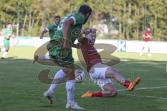 Kreisliga - Saison 2023/2024 - FC Gerolfing - Türk SV Ingolstadt - Christian Träsch grün Gerolfing mit der Vorlage zum 1:0 Führungstreffer durch Altan Calim grün Gerolfing - jubel - Foto: Meyer Jürgen