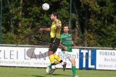 Kreisliga - Saison 2023/2024 - FC Gerolfing - FC Hitzhofen/Oberzell - Dominik Dirr gelb Hitzhofen - Foto: Meyer Jürgen