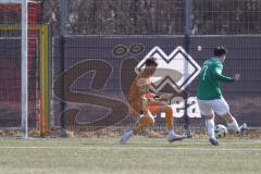 U19 - Nachwuchsliga -  - Saison 2024/25 - FC Ingolstadt 04 - 1. FC Schweinfurth - David Klein Torwart FCI pariert vor Nicklas Schusser grün Schweinfurth  - XXXXX - Foto: Meyer Jürgen