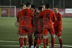 Bayernliga Süd - FC Ingolstadt 04 II - FC Ismaning - Götzendörfer Mario (#23 FCI) trifft per Elfmeter zum 1:0 Führungstreffer - jubel - Senger Michael (#21 FCI) - Karaogul Ishak (#15 FCI) - Gashi Egson (#7 FCI) - Foto: Jürgen Meyer