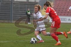 DFB -Pokal Frauen - Saison 2025/26 - FC Ingolstadt 04 Frauen - FC Bayern München - Haberäcker Leonie (Nr.13 - FC Ingolstadt Frauen I) - Naschenweng Katharina rot Bayern - Foto: Meyer Jürgen
