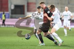 3. Liga; FC Ingolstadt 04 - Erzgebirge Aue; Jannik Mause (7, FCI) Vukancic Niko (4 Aue)