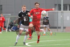 Bayernliga Nord - Saison 2023/24 - FC Ingolstadt 04 II - DJK Ammerthal - Krupa Jeroen (NR.9 - FCI) - Karzmarczyk Andre schwarz Ammerthal  - Foto: Meyer Jürgen