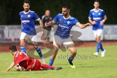 Kreisklasse - Saison 2023/2024 - TSV Ingolstadt Nord - TSV Kösching- Kerem Düzgün blau Ing Nord - Pablo Krantz Blanco rot Kösching  - Foto: Meyer Jürgen