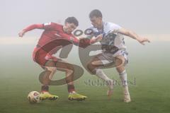 3. Liga; FC Ingolstadt 04 - MSV Duisburg; Zweikampf Kampf um den Ball Ognjen Drakulic (30, FCI) Schlicke Ben (40 MSV)