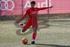 A - Junioren Bundesliga Süd/Südwest -  Saison 2021/2022 - FC Ingolstadt 04 - SC Freiburg - Dominik Franke (#3 FCI) - Foto: Meyer Jürgen