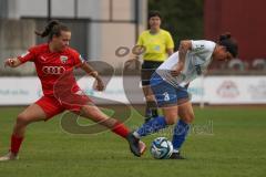 2. Fußball-Liga - Frauen - Saison 2023/2024 - FC Ingolstadt 04 - SC Sand - Paula Vidovic (Nr.11 - FCI Frauen) - Zuniga Jenna weiss Sand - Foto: Meyer Jürgen