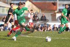 Bezirksliga - Saison 2023/24 - TSV Gaimersheim - FC Schwabing München - Elias  Burgfeld (Nr.8 - Gaimersheim) - XXXXX - Foto: Meyer Jürgen