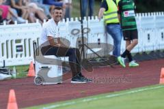 Toto-Pokal; SV Hutthurm - FC Ingolstadt 04; Cheftrainer Michael Köllner (FCI) an der Seitenlinie, Spielerbank