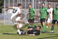 Bezirksliga - Saison 2023/2024 - TSV Gaimersheim - Grüne Heide - Manuell Bittlmayer (Nr.33 - Gaimersheim) - - Deniz Sonkaya Torwart Grüne Heide - Foto: Meyer Jürgen