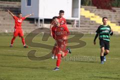 B-Junioren - Bayernliga -  Fc Ingolstadt 04 - SpVgg Greuther Fürth II -  Berg Baran rot FCI schiesst ein Tor - Jubel - Foto: Meyer Jürgen