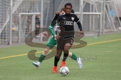 Landesliga Bayern - U17 - B-Junioren - Saison 2022/2023 - FC Ingolstadt 04 II - SV Schalding - Heining  - Asoegwu Emmanuel schwarz FCI - Foto: Meyer Jürgen