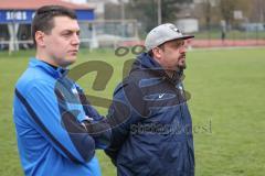 Kreisliga Saison 2022/2023 - TSV Großmehring - FC Hitzhofen  - Trainergespann Großmehring - Mathias Huner rechts Großmehring - Christian Kern links - Foto: Meyer Jürgen
