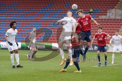 3. Liga - SpVgg Unterhaching - FC Ingolstadt 04 - Stefan Kutschke (30, FCI) Grauschopf Paul (25 SpVgg) links Francisco Da Silva Caiuby (13, FCI)