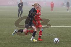 Frauen - Bayernliga - U17 - B-Junioren -  FC Ingolstadt 04 II - FC Forstern - Müller Luisa schwarz Forstern - Lilli Gehl rot FCI - Foto: Meyer Jürgen