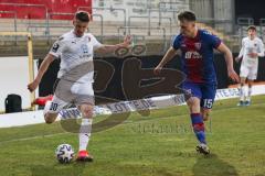 3. Liga - KFC Uerdingen 05 - FC Ingolstadt 04 - Zweikampf Stefan Kutschke (30, FCI) Schneider Leon (15 KFC)