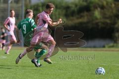 Bezirksliga - Saison 2025/26- TSV Gaimersheim - SVA Palzing - Marcus Keilwerth (Nr.13 - TSV Gaimersheim) - Andre Bauer grün Palzing  - Foto: Meyer Jürgen