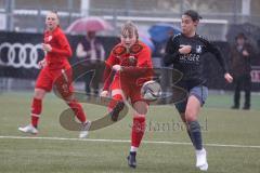 Bayernliga - Frauen - Saison 2022/2023 - FC Ingolstadt 04 II - TSV Schwaben Augsburg - Lea Spittka
 rot FCI - Emily Stockinger schwarz Augsburg - Foto: Meyer Jürgen