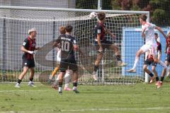 *** A-Junioren Bundesliga  - Saison 2025/26 - A-Junioren - FC Ingolstadt 04 - 1. FC Nürnberg - Der 0:2 Führungstreffer durch Theinhard Johannes weiss Nürnberg - jubel  - Atchoffo Bryan Torwart FCI  - Foto: Meyer Jürgen
